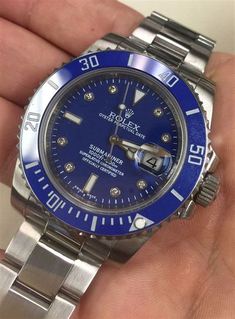 blue face mens rolex|rolex blue bezel.